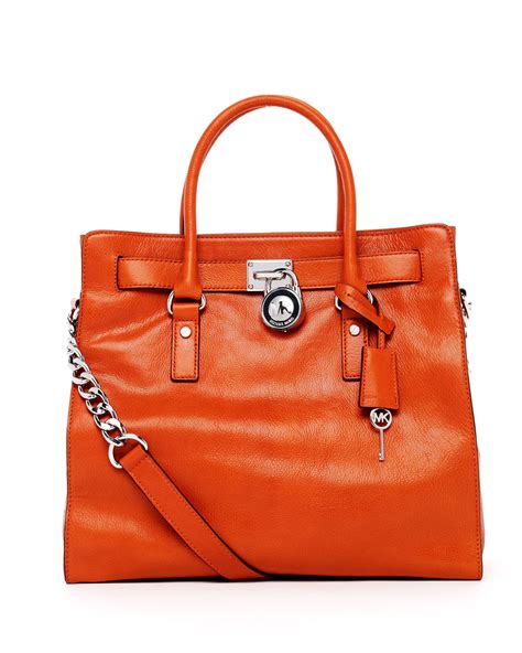 michael kors burnt orange tote|burnt orange michael kors purse.